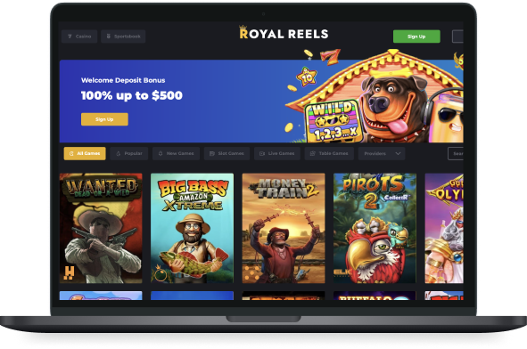 Royal Reels Casino Desktop